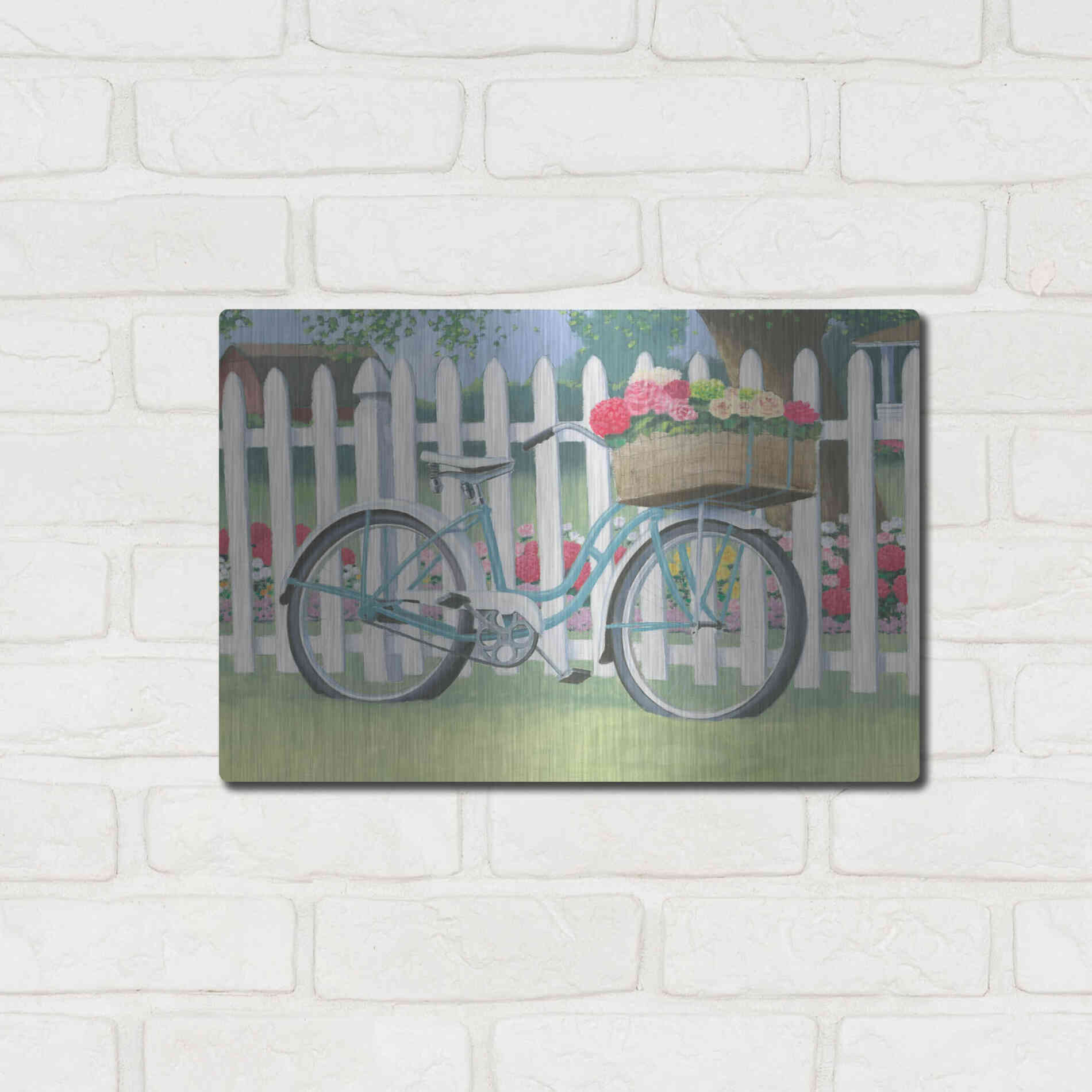 Luxe Metal Art 'Beautiful Country II' by James Wiens, Metal Wall Art,16x12