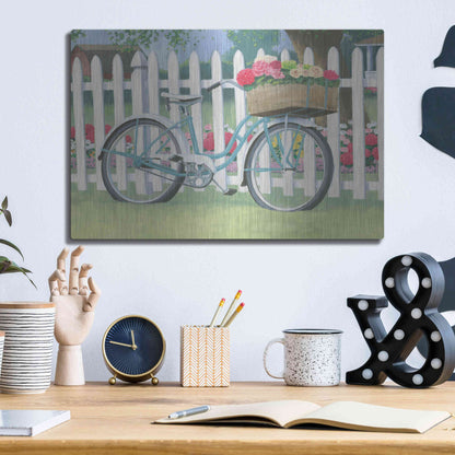 Luxe Metal Art 'Beautiful Country II' by James Wiens, Metal Wall Art,16x12