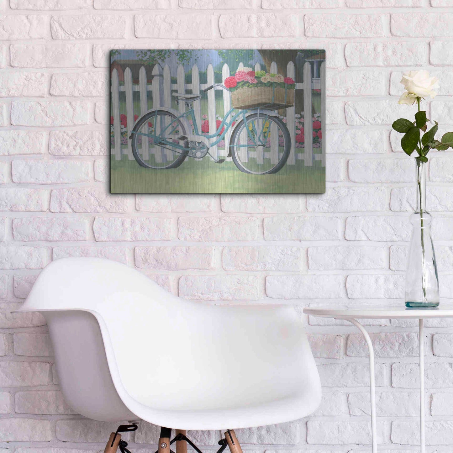 Luxe Metal Art 'Beautiful Country II' by James Wiens, Metal Wall Art,24x16