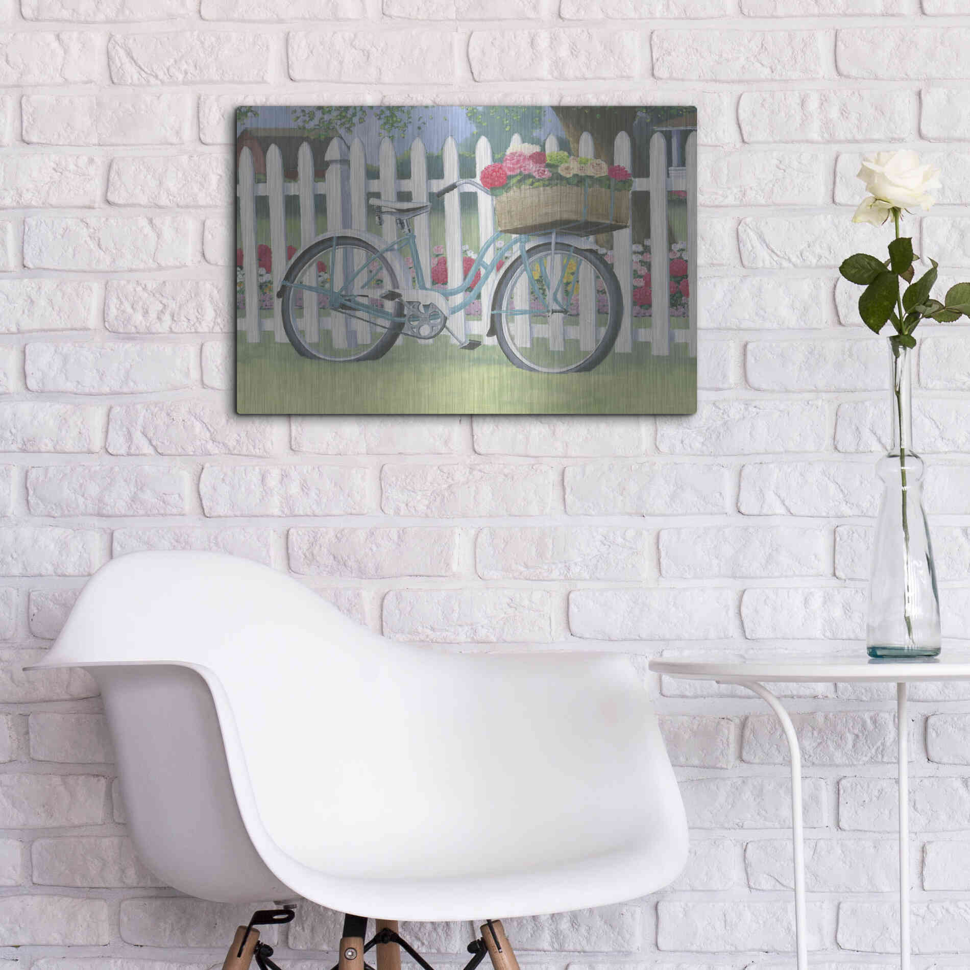 Luxe Metal Art 'Beautiful Country II' by James Wiens, Metal Wall Art,24x16