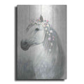 Luxe Metal Art 'Spirit Stallion II on wood' by James Wiens, Metal Wall Art