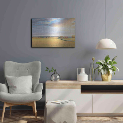 Luxe Metal Art 'Heartland Landscape' by James Wiens, Metal Wall Art,24x16