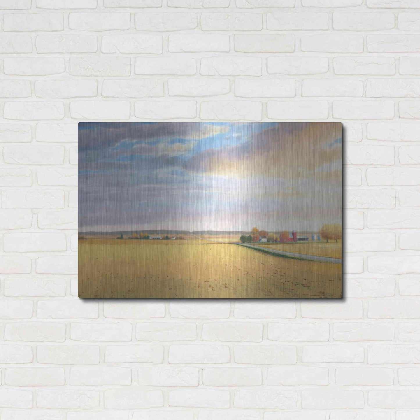 Luxe Metal Art 'Heartland Landscape' by James Wiens, Metal Wall Art,36x24
