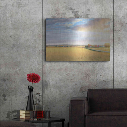 Luxe Metal Art 'Heartland Landscape' by James Wiens, Metal Wall Art,36x24