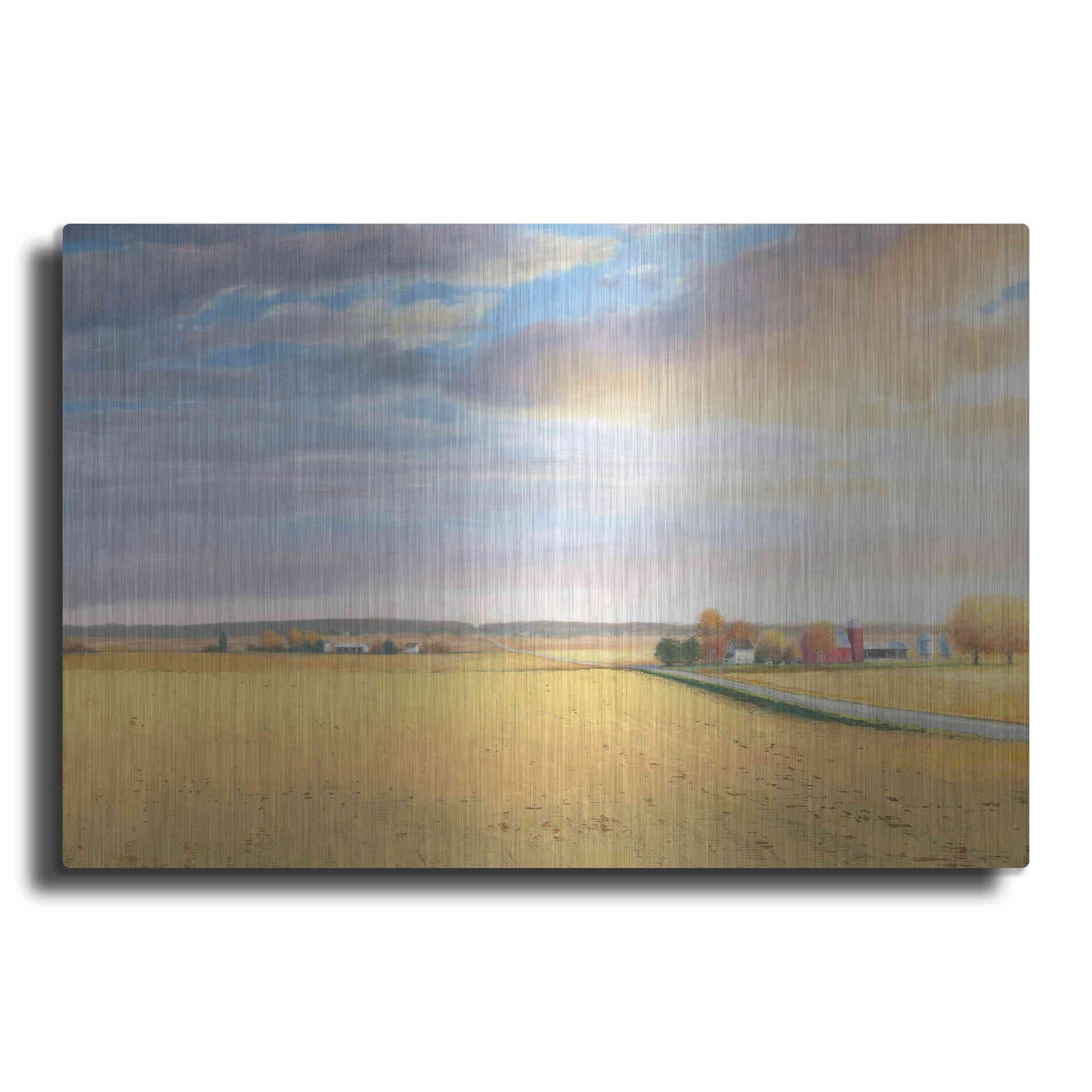 Luxe Metal Art 'Heartland Landscape' by James Wiens, Metal Wall Art