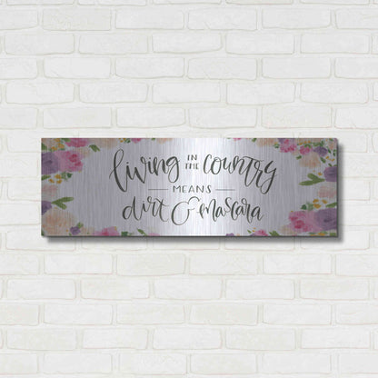 Luxe Metal Art 'Beautiful Country IV' by James Wiens, Metal Wall Art,36x12