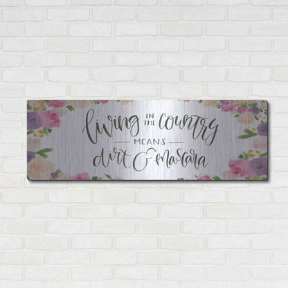 Luxe Metal Art 'Beautiful Country IV' by James Wiens, Metal Wall Art,48x16