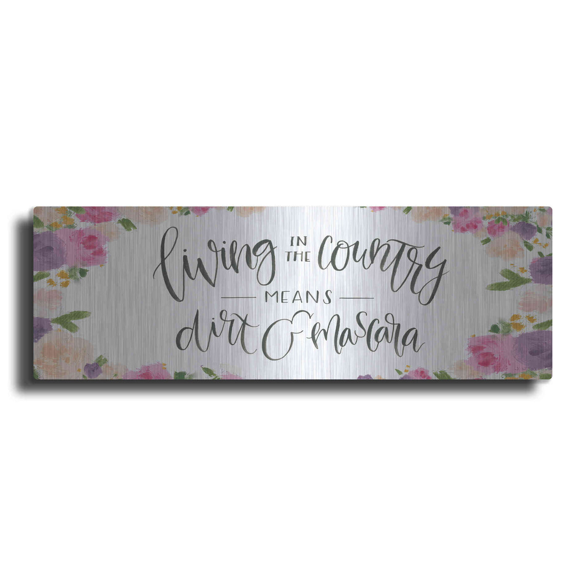 Luxe Metal Art 'Beautiful Country IV' by James Wiens, Metal Wall Art