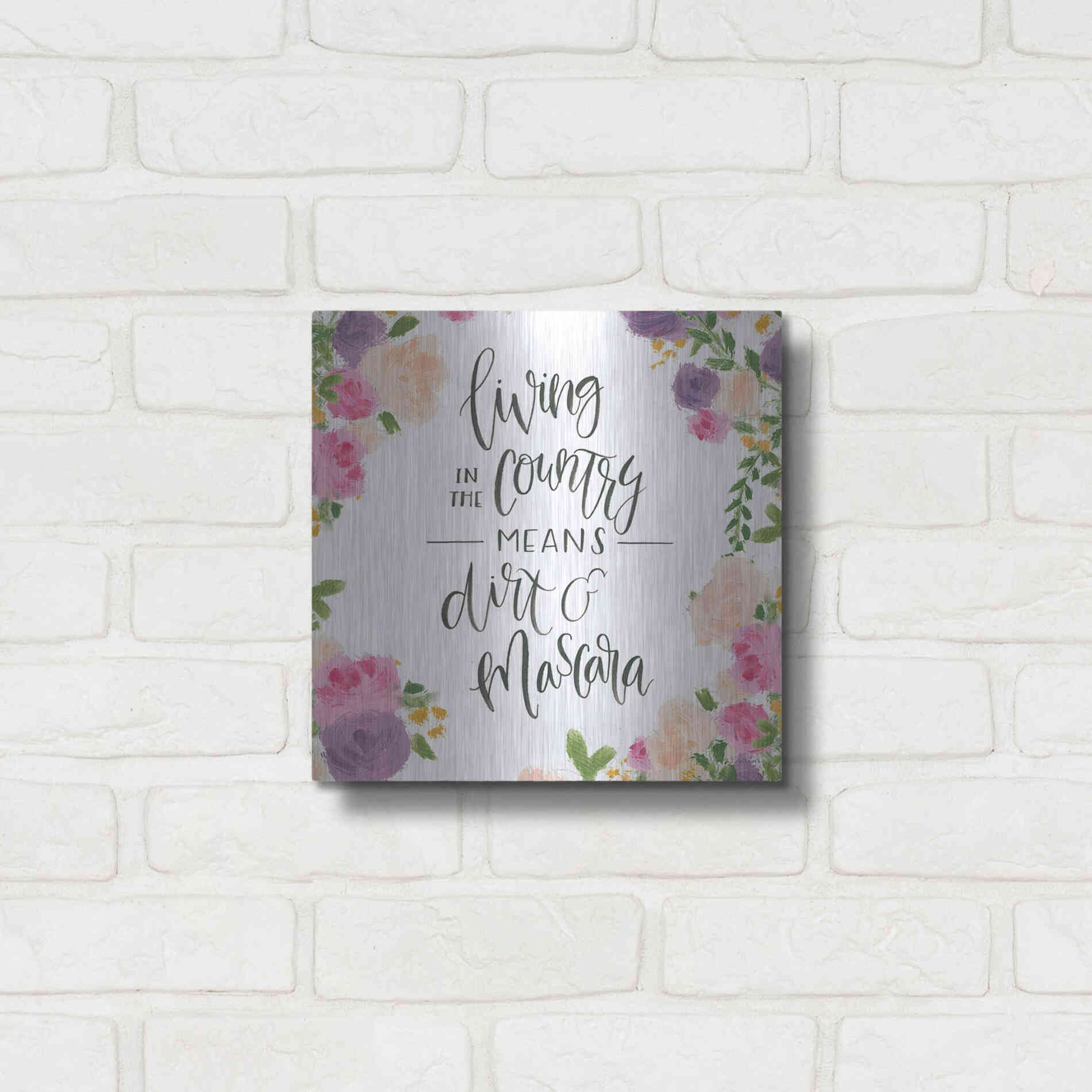 Luxe Metal Art 'Beautiful Country V' by James Wiens, Metal Wall Art,12x12