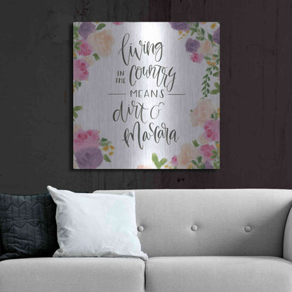 Luxe Metal Art 'Beautiful Country V' by James Wiens, Metal Wall Art,36x36