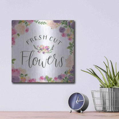 Luxe Metal Art 'Beautiful Country VI' by James Wiens, Metal Wall Art,12x12