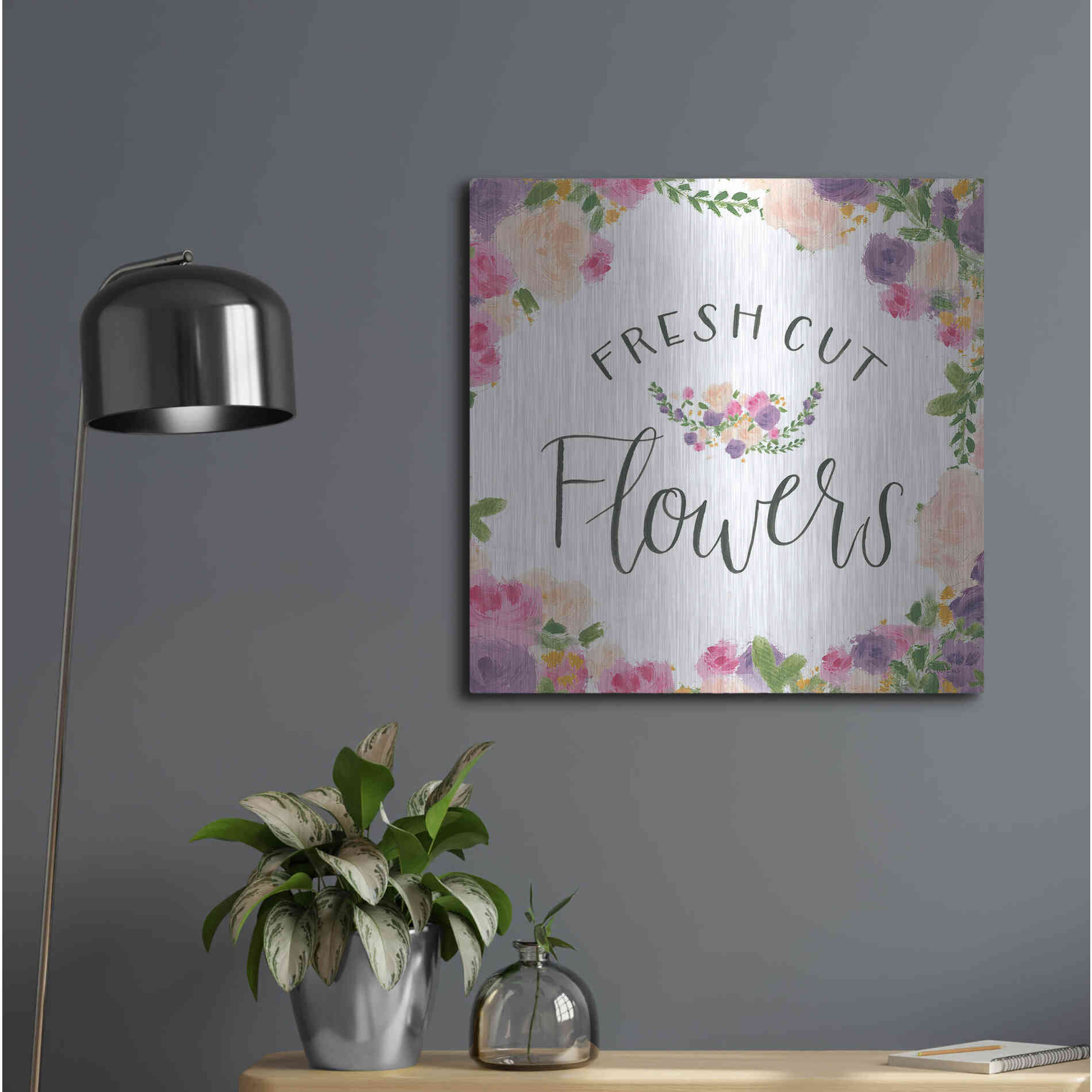 Luxe Metal Art 'Beautiful Country VI' by James Wiens, Metal Wall Art,24x24