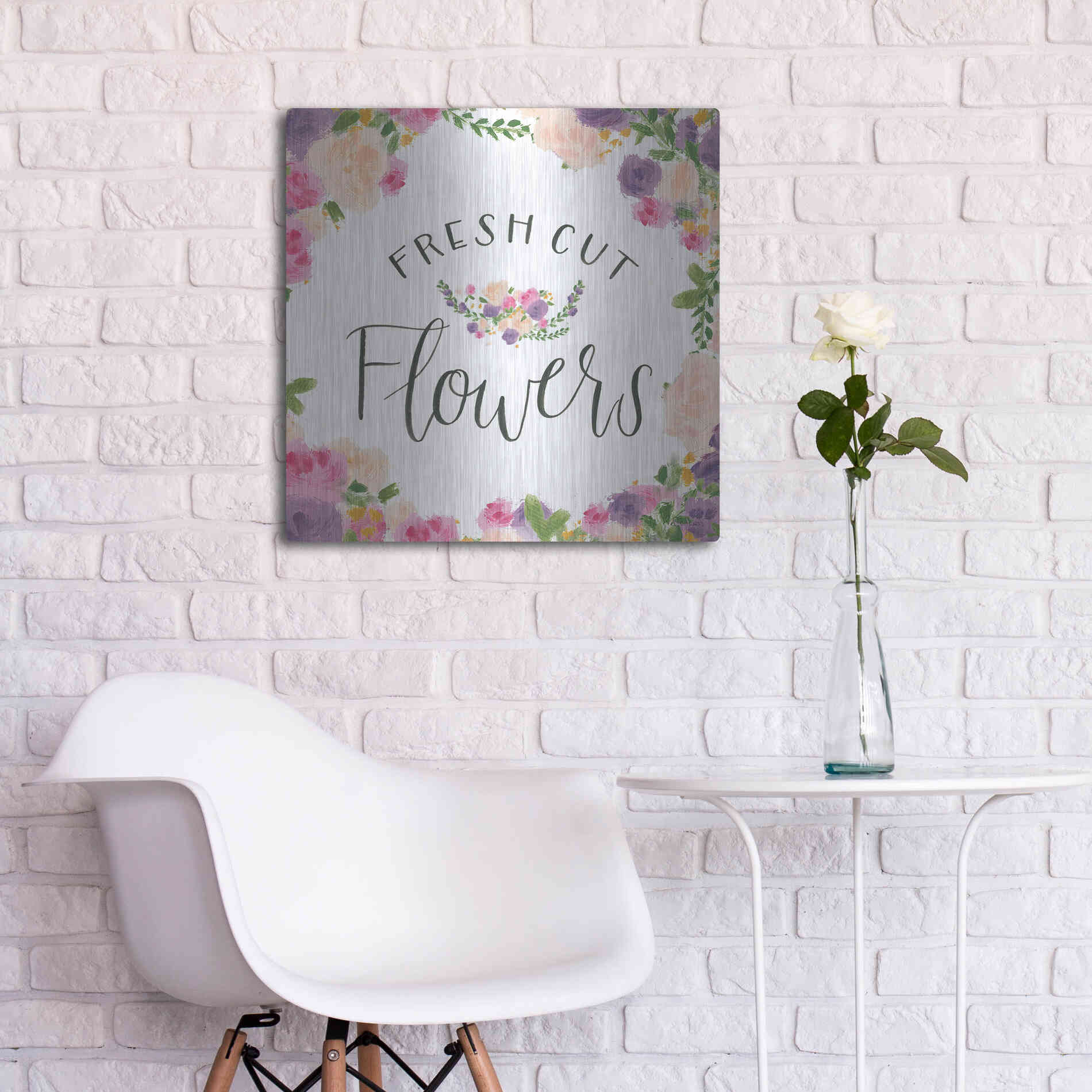 Luxe Metal Art 'Beautiful Country VI' by James Wiens, Metal Wall Art,24x24