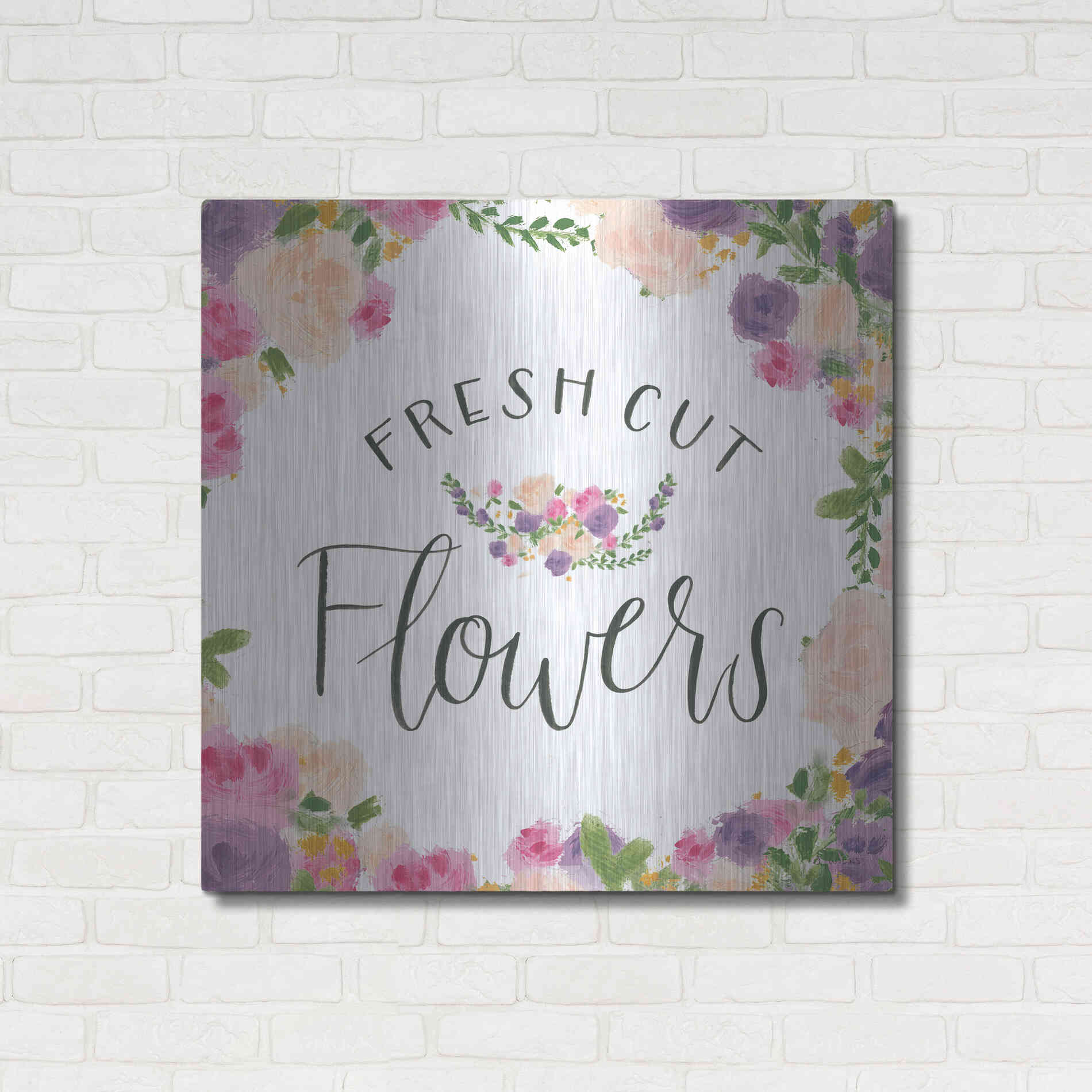 Luxe Metal Art 'Beautiful Country VI' by James Wiens, Metal Wall Art,36x36