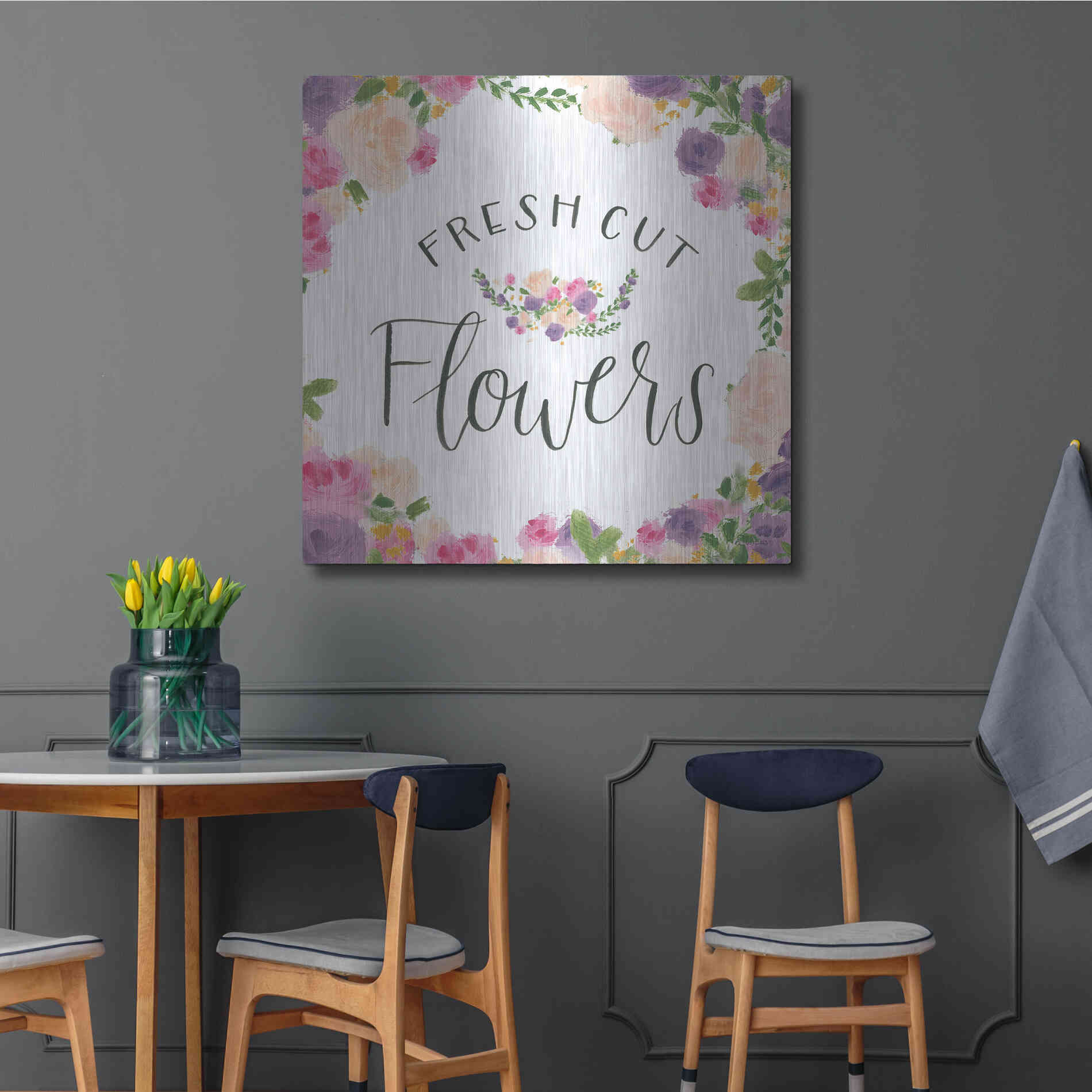 Luxe Metal Art 'Beautiful Country VI' by James Wiens, Metal Wall Art,36x36