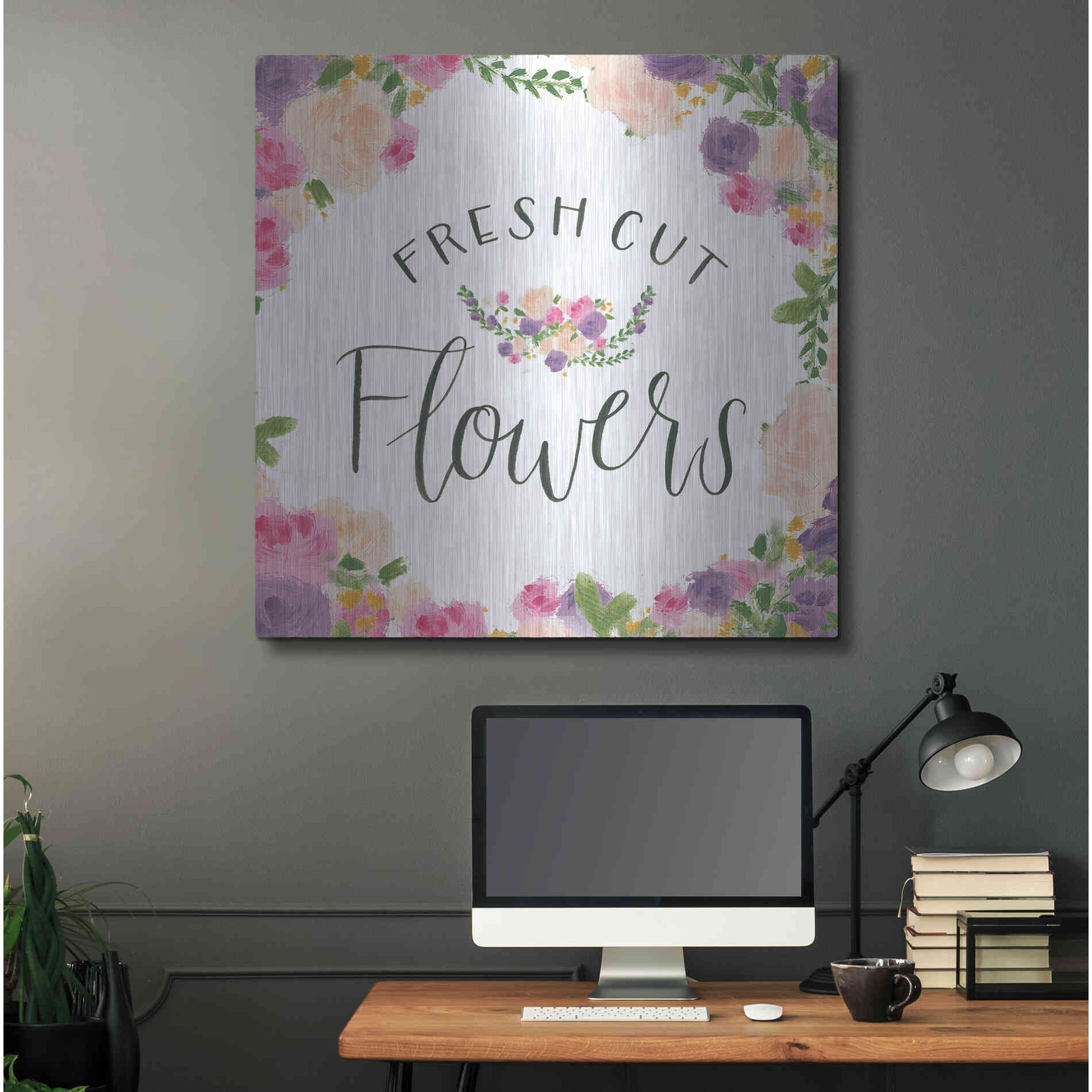 Luxe Metal Art 'Beautiful Country VI' by James Wiens, Metal Wall Art,36x36