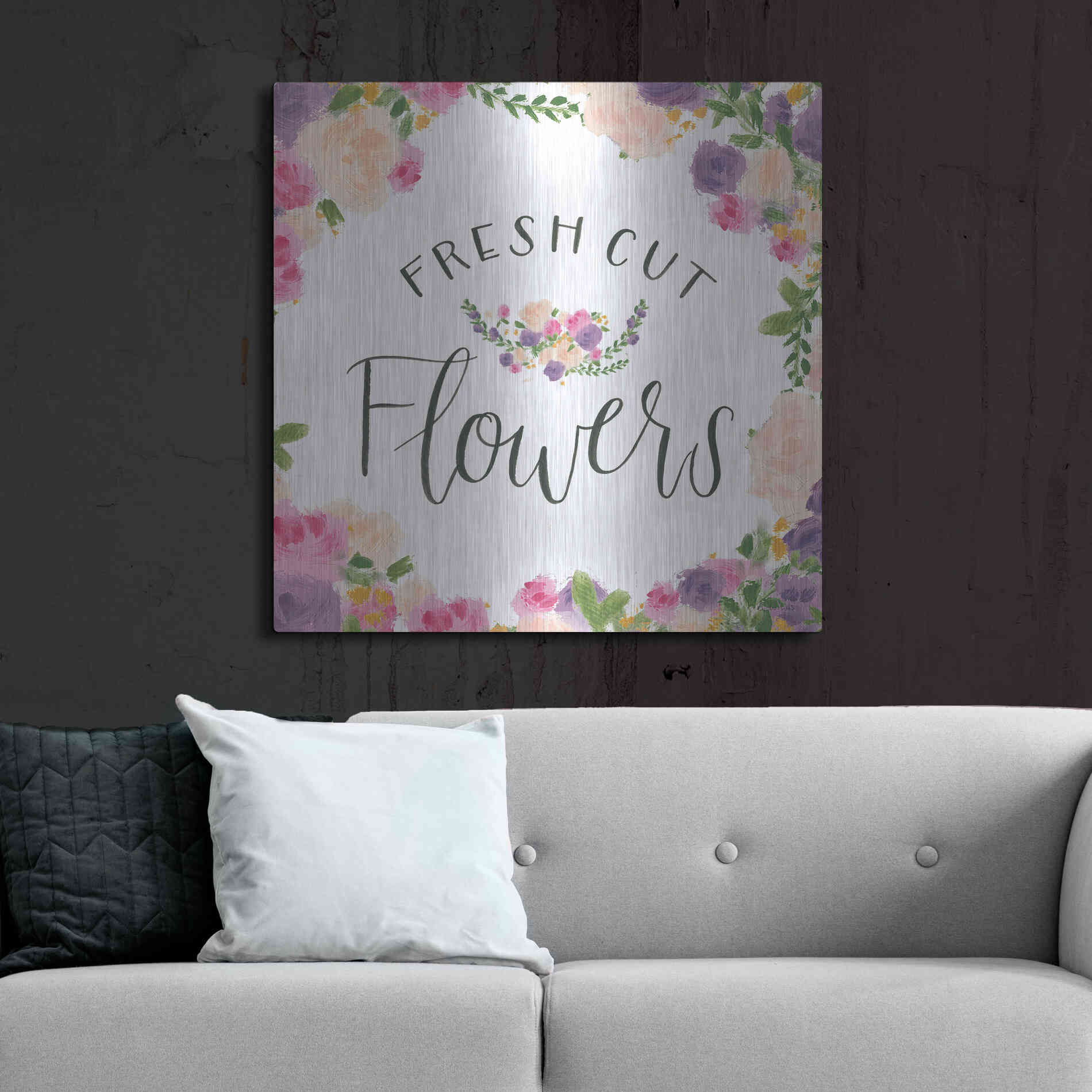 Luxe Metal Art 'Beautiful Country VI' by James Wiens, Metal Wall Art,36x36