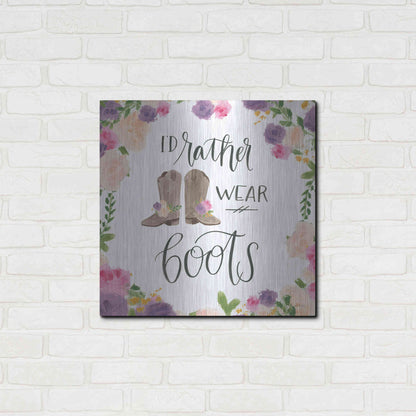 Luxe Metal Art 'Beautiful Country VII' by James Wiens, Metal Wall Art,24x24