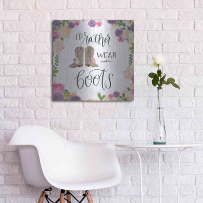 Luxe Metal Art 'Beautiful Country VII' by James Wiens, Metal Wall Art,24x24