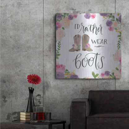 Luxe Metal Art 'Beautiful Country VII' by James Wiens, Metal Wall Art,36x36