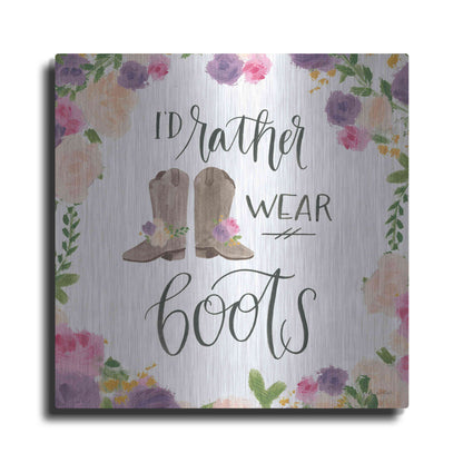 Luxe Metal Art 'Beautiful Country VII' by James Wiens, Metal Wall Art