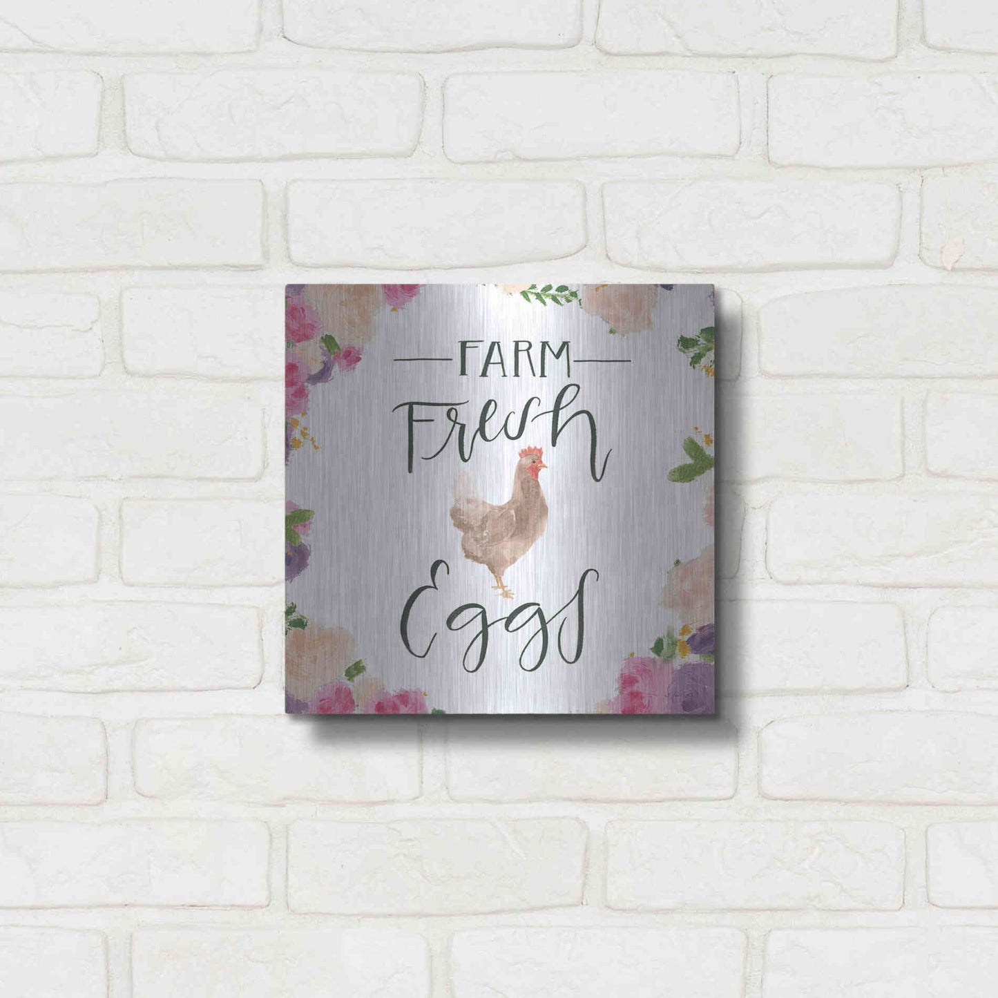 Luxe Metal Art 'Beautiful Country VIII' by James Wiens, Metal Wall Art,12x12