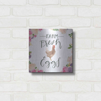 Luxe Metal Art 'Beautiful Country VIII' by James Wiens, Metal Wall Art,12x12