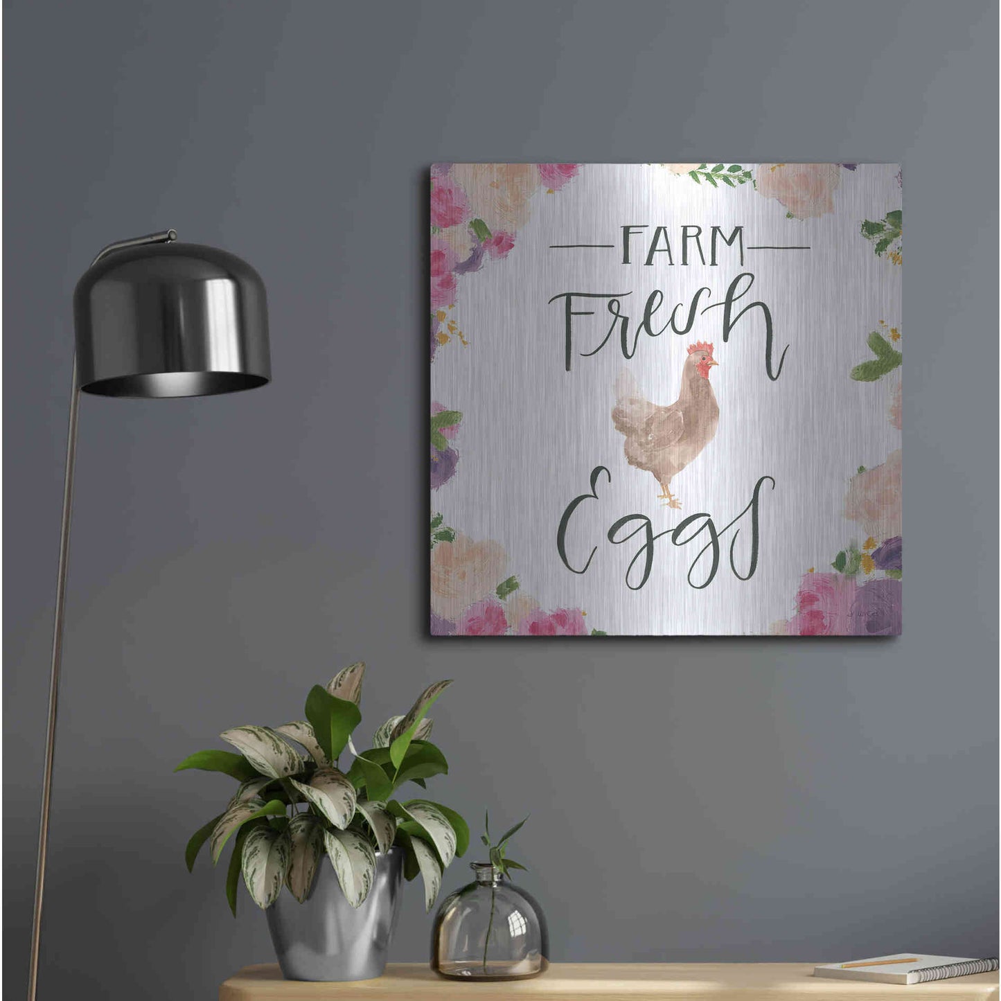 Luxe Metal Art 'Beautiful Country VIII' by James Wiens, Metal Wall Art,24x24