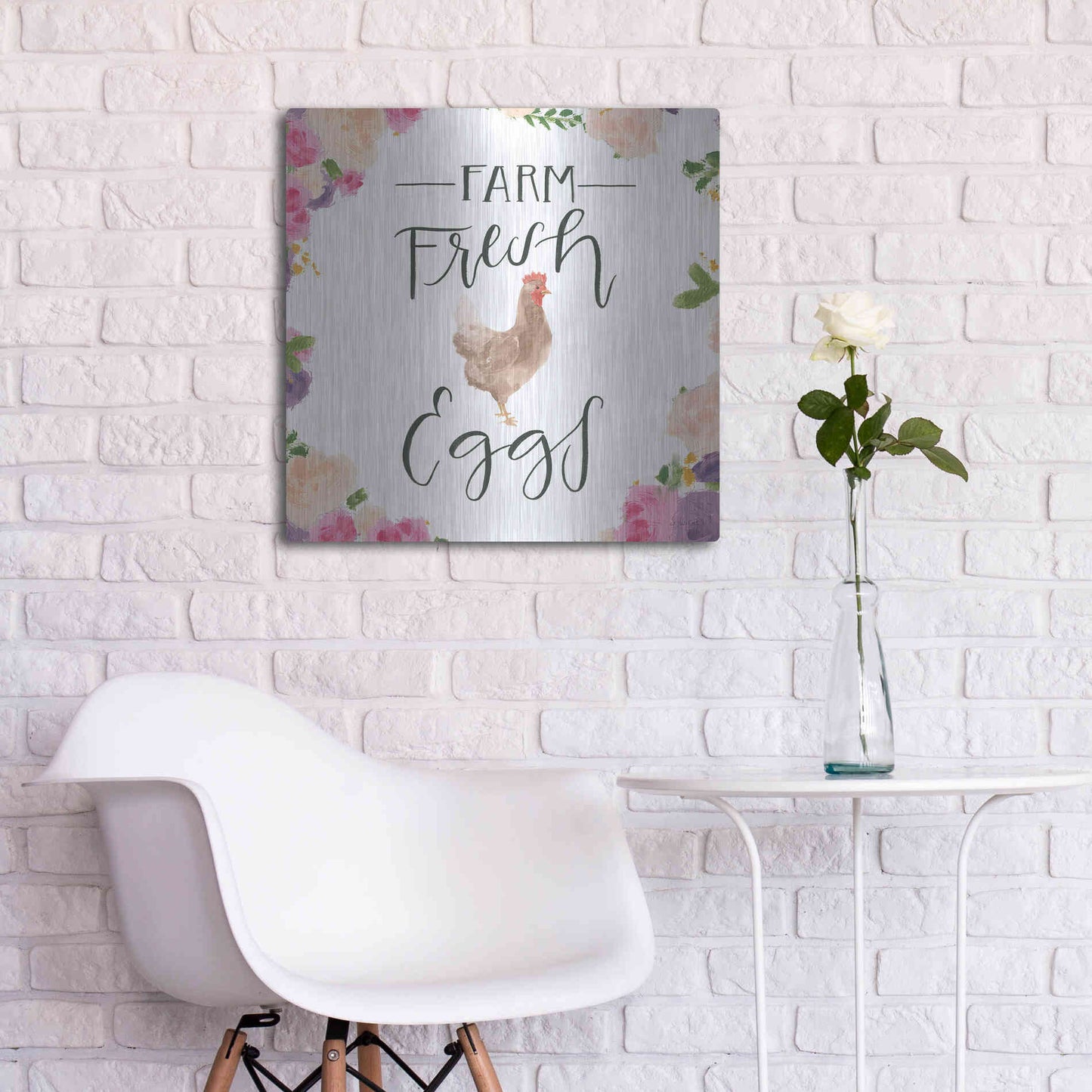 Luxe Metal Art 'Beautiful Country VIII' by James Wiens, Metal Wall Art,24x24