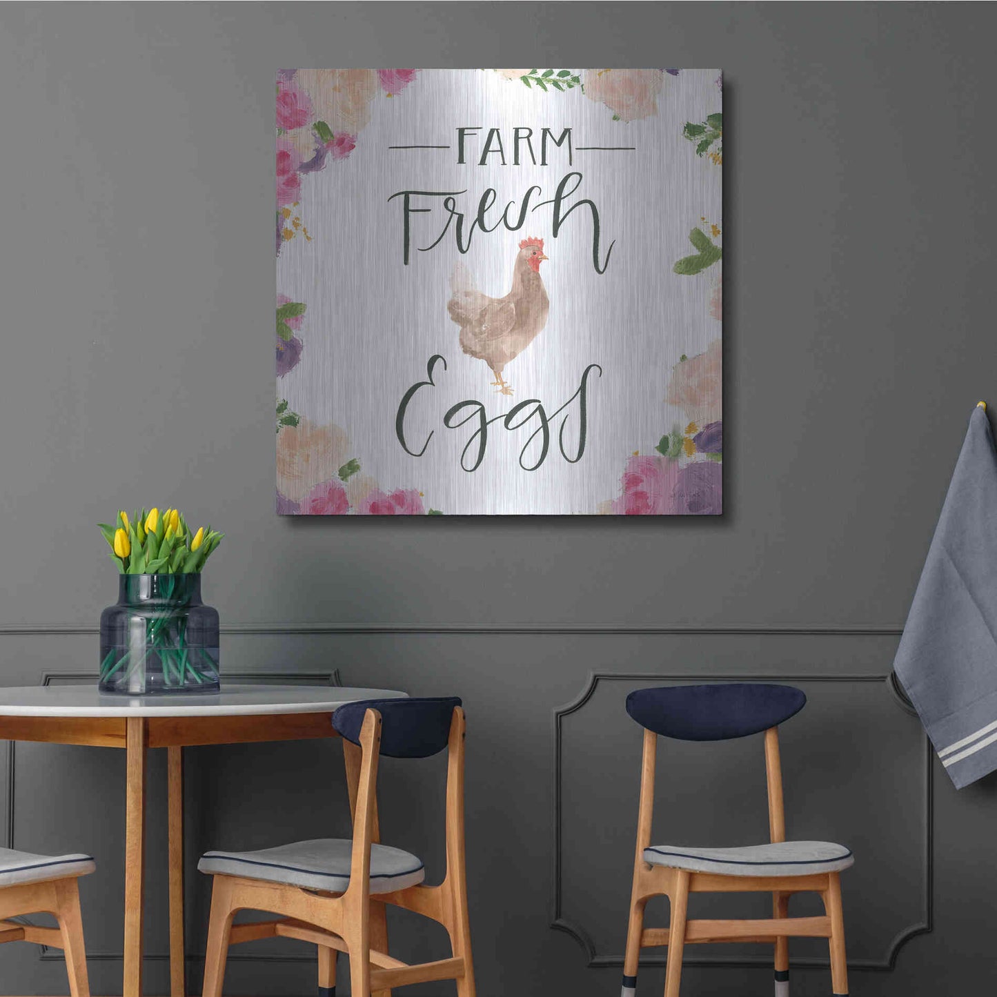 Luxe Metal Art 'Beautiful Country VIII' by James Wiens, Metal Wall Art,36x36