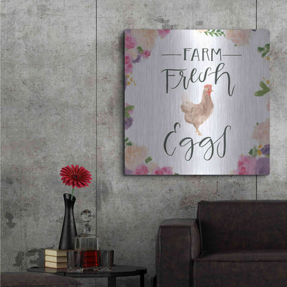 Luxe Metal Art 'Beautiful Country VIII' by James Wiens, Metal Wall Art,36x36