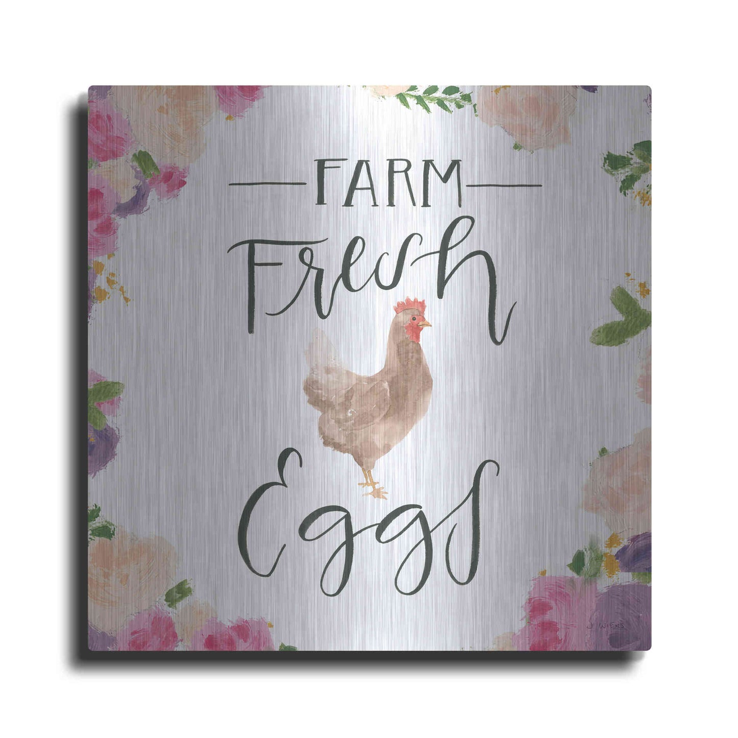 Luxe Metal Art 'Beautiful Country VIII' by James Wiens, Metal Wall Art