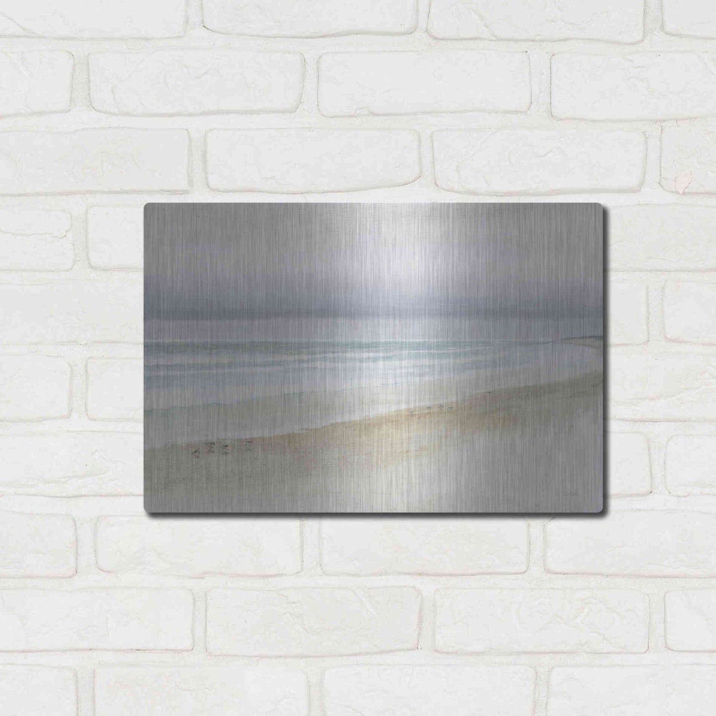 Luxe Metal Art 'Serene Seaside' by James Wiens, Metal Wall Art,16x12