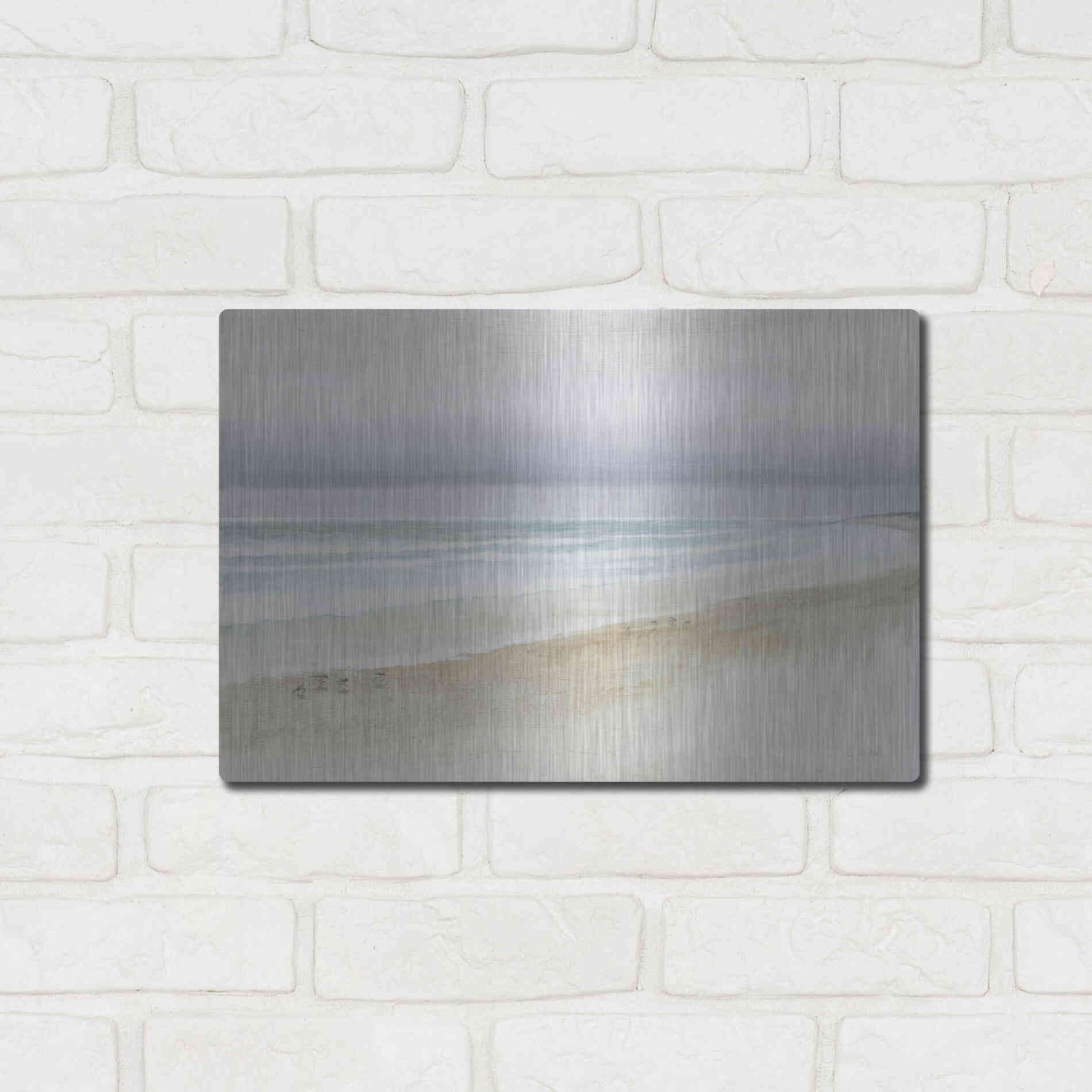 Luxe Metal Art 'Serene Seaside' by James Wiens, Metal Wall Art,16x12