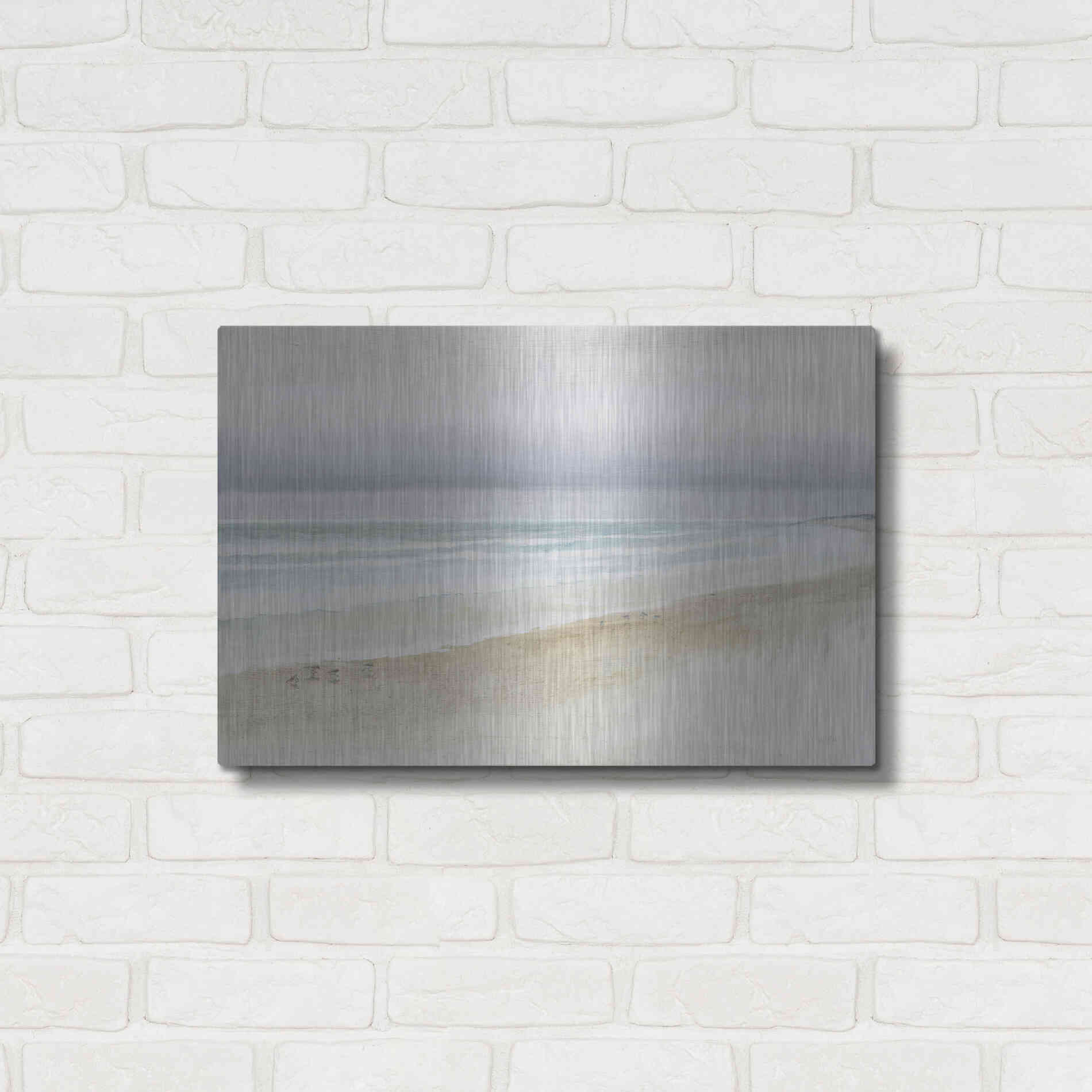 Luxe Metal Art 'Serene Seaside' by James Wiens, Metal Wall Art,24x16