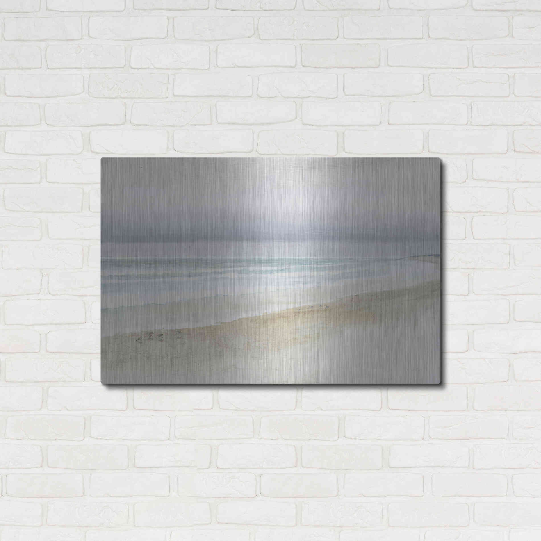 Luxe Metal Art 'Serene Seaside' by James Wiens, Metal Wall Art,36x24