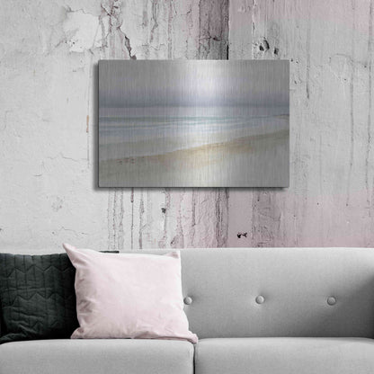 Luxe Metal Art 'Serene Seaside' by James Wiens, Metal Wall Art,36x24