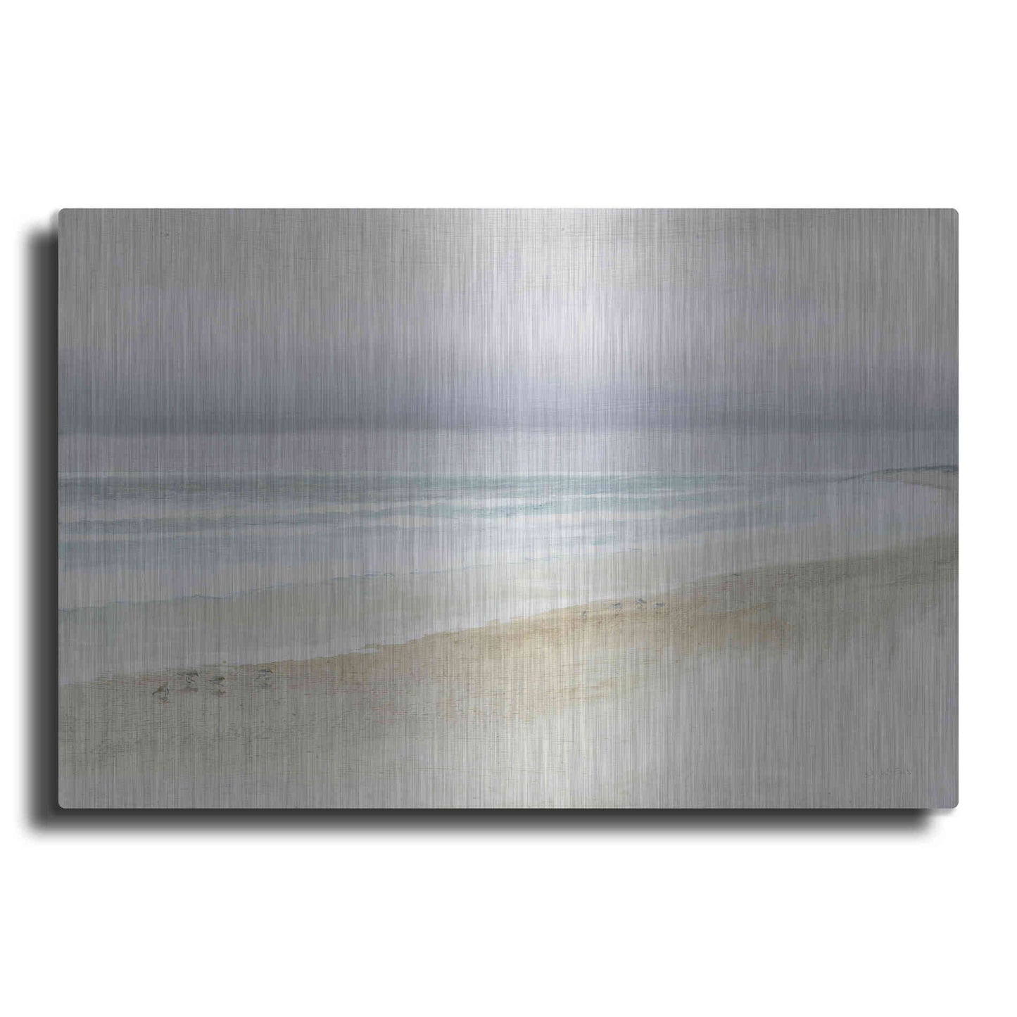 Luxe Metal Art 'Serene Seaside' by James Wiens, Metal Wall Art