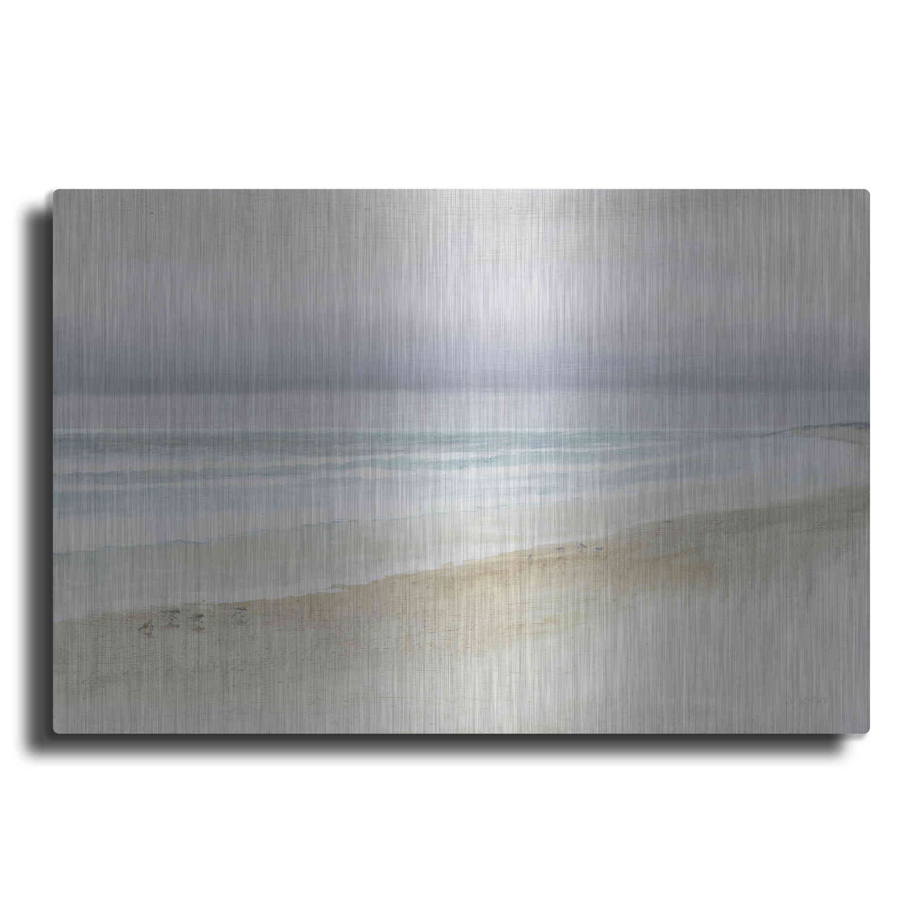 Luxe Metal Art 'Serene Seaside' by James Wiens, Metal Wall Art