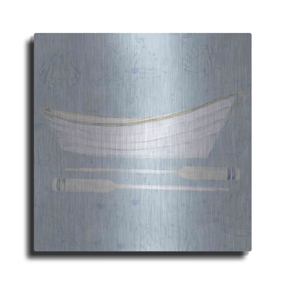 Luxe Metal Art 'Serene Seaside I' by James Wiens, Metal Wall Art