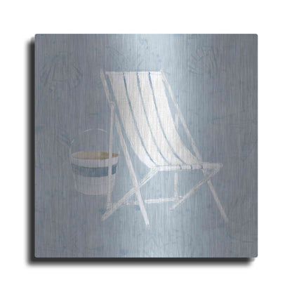 Luxe Metal Art 'Serene Seaside III' by James Wiens, Metal Wall Art