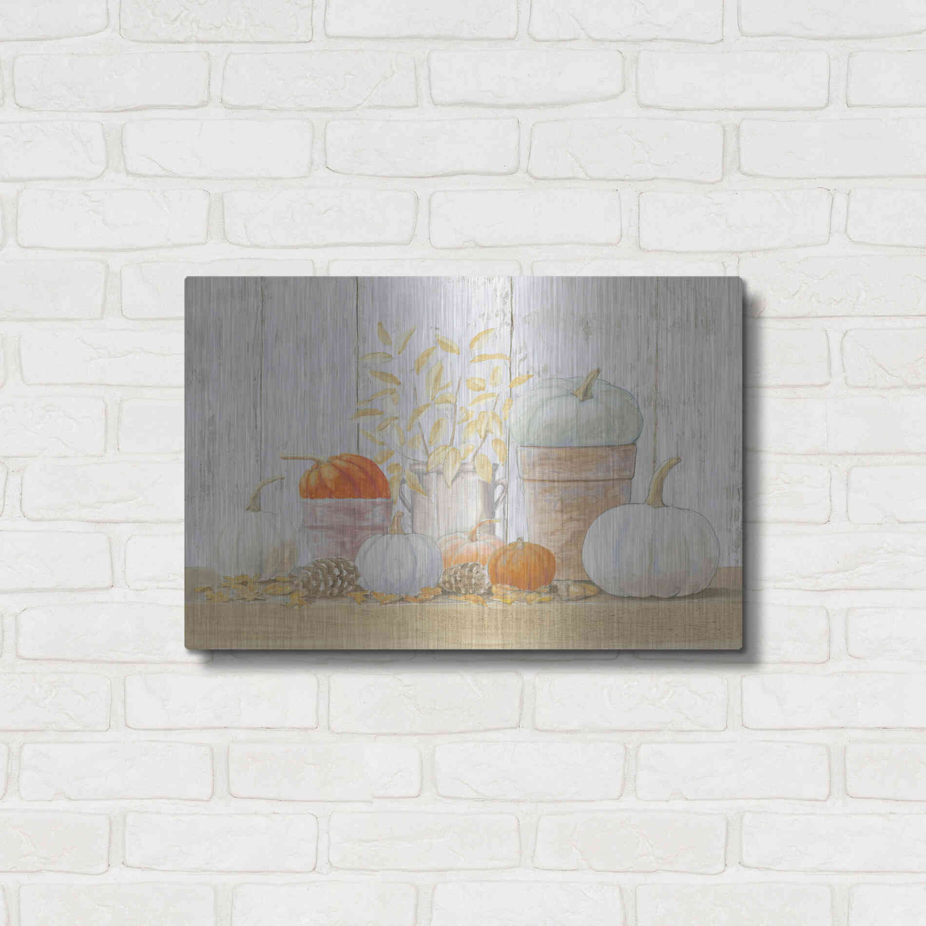 Luxe Metal Art 'Beautiful Bounty' by James Wiens, Metal Wall Art,24x16