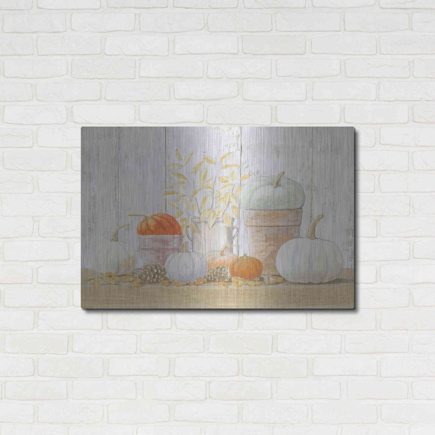 Luxe Metal Art 'Beautiful Bounty' by James Wiens, Metal Wall Art,36x24