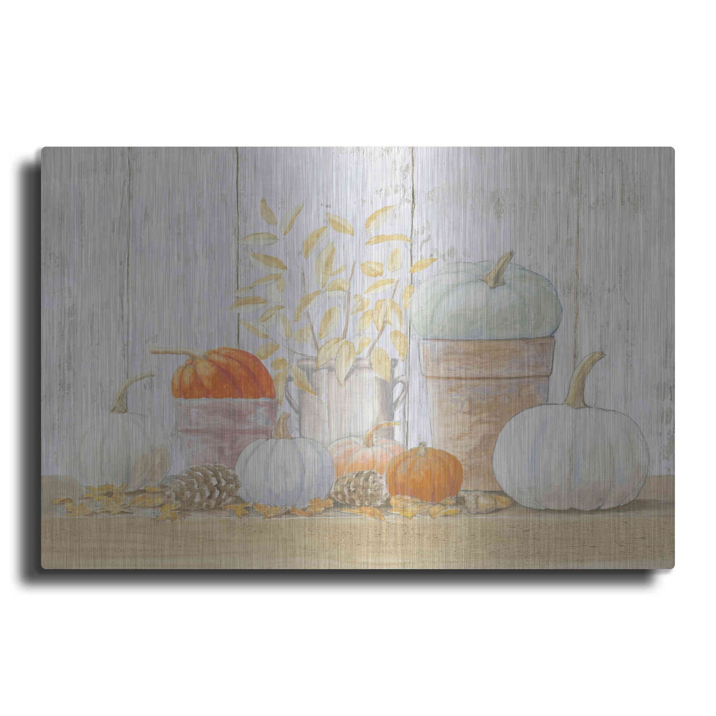 Luxe Metal Art 'Beautiful Bounty' by James Wiens, Metal Wall Art