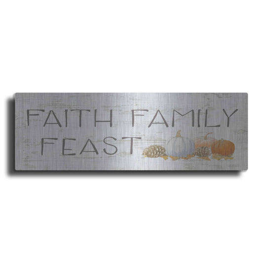 Luxe Metal Art 'Beautiful Bounty Sign III' by James Wiens, Metal Wall Art