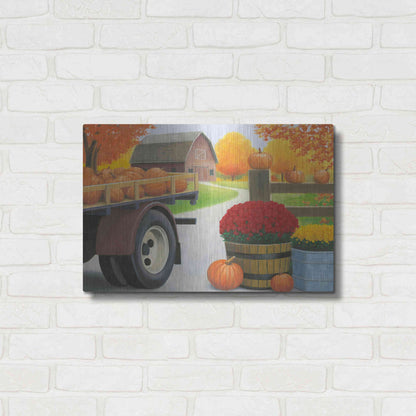 Luxe Metal Art 'Autumn Affinity I' by James Wiens, Metal Wall Art,24x16