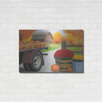 Luxe Metal Art 'Autumn Affinity I' by James Wiens, Metal Wall Art,36x24