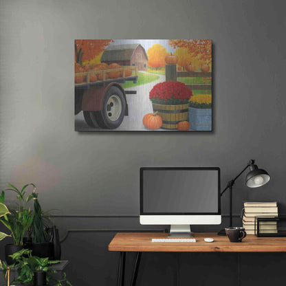 Luxe Metal Art 'Autumn Affinity I' by James Wiens, Metal Wall Art,36x24