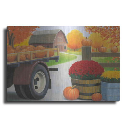 Luxe Metal Art 'Autumn Affinity I' by James Wiens, Metal Wall Art