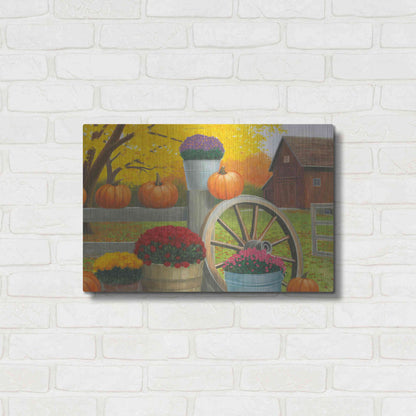 Luxe Metal Art 'Autumn Affinity II' by James Wiens, Metal Wall Art,24x16